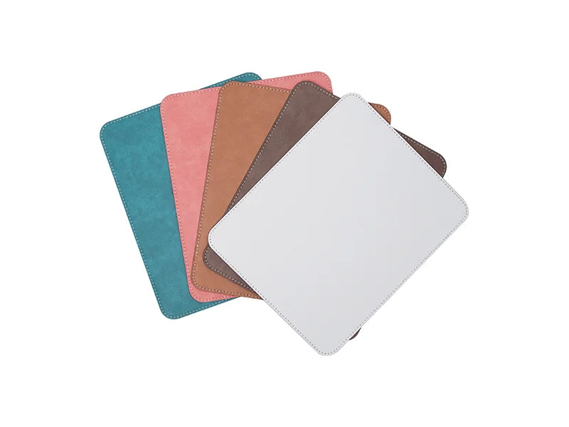 Sublimation 19*23cm PU Leather Placemat (Pink)