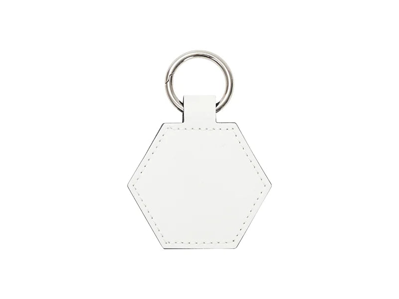 Sublimation Blanks PU Handbag Magnetic Hat Clip(6.7*9.3cm,hexagon)