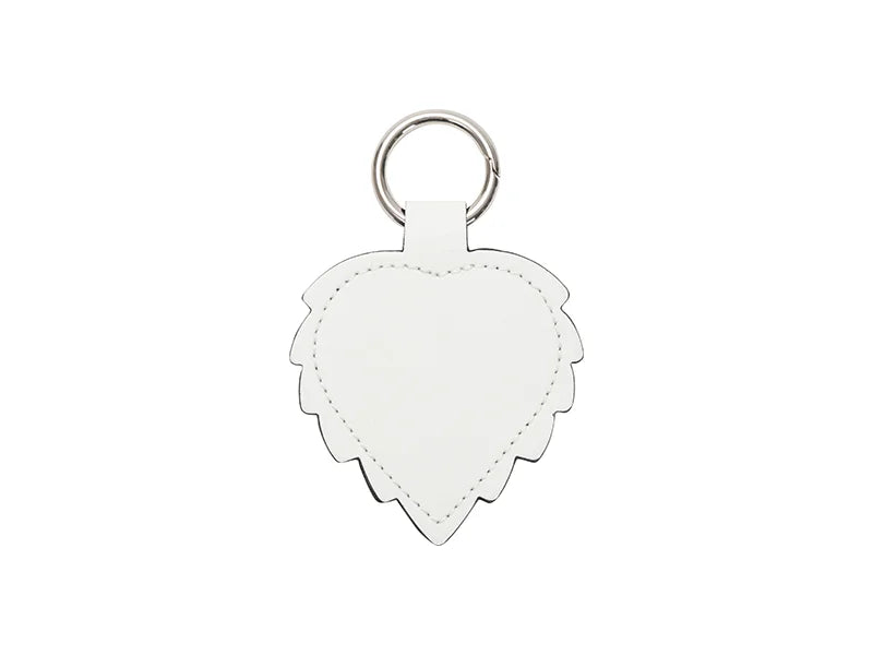 Sublimation Blanks PU Handbag Magnetic Hat Clip(7.3*10.8cm,leaf shape)