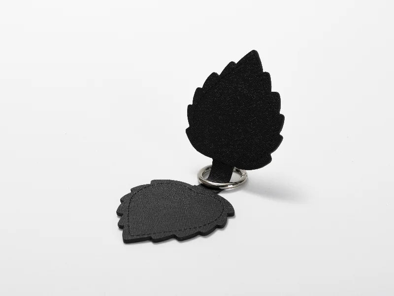 Sublimation Blanks PU Handbag Magnetic Hat Clip(7.3*10.8cm,leaf shape)