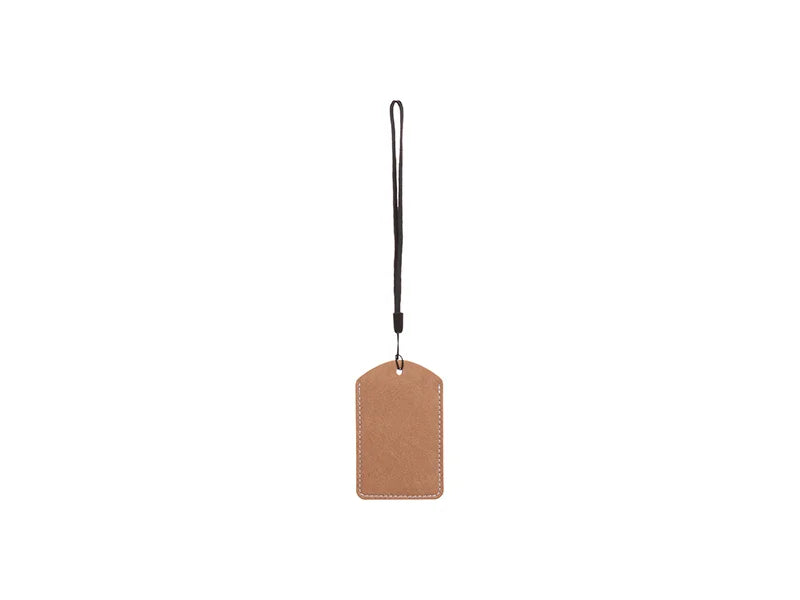 Sublimation Blanks PU Luggage Tag(Brown)