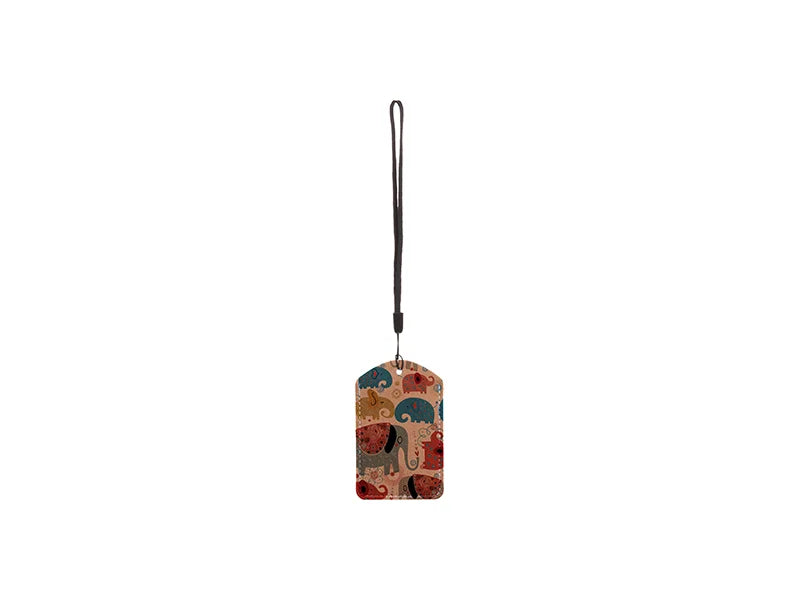 Sublimation Blanks PU Luggage Tag(Brown)