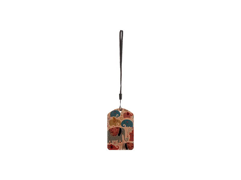 Sublimation Blanks PU Luggage Tag(Brown)