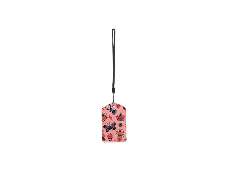 Sublimation Blanks PU Luggage Tag(Pink)