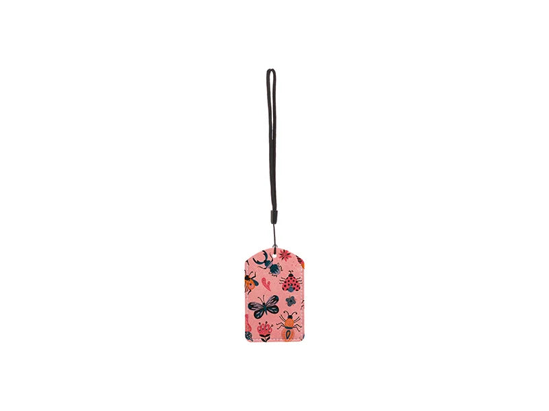 Sublimation Blanks PU Luggage Tag(Pink)