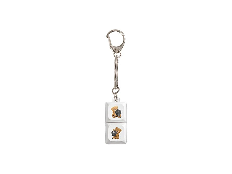 Sublimation Keyboard Fidget Keychain(Double-Key, LED)