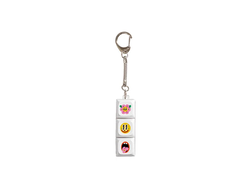 Sublimation Keyboard Fidget Keychain(Triple-Key, LED)