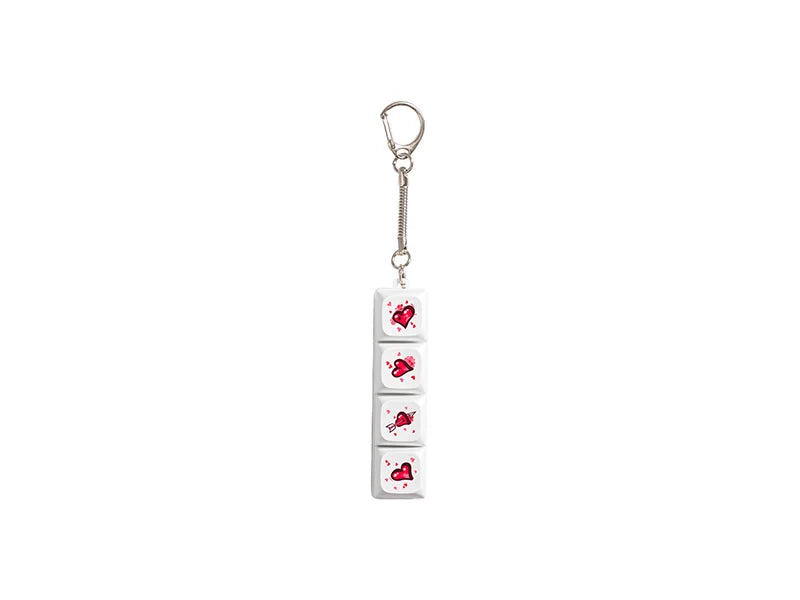 Sublimation Keyboard Fidget Keychain(Four-Key)