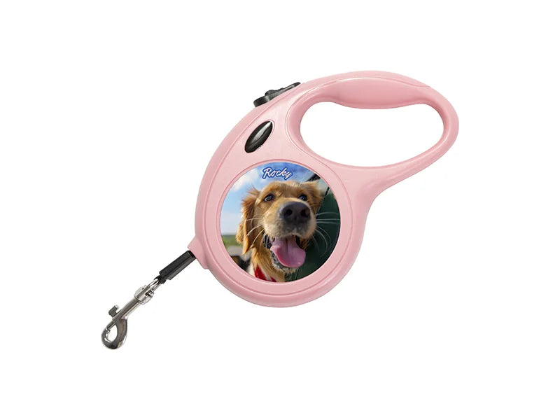 5m Pink Pet Leash w/ Aluminum Insert