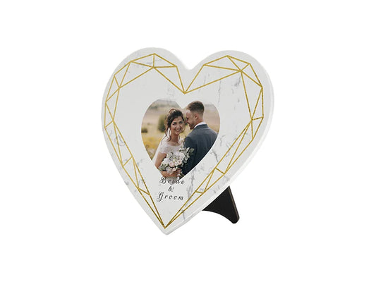 Sublimation Heart Marble Texture Frame (15*15cm/ 5.9inchx5.9inch)