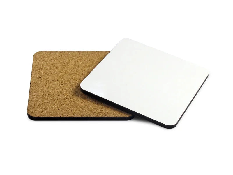 Sublimation Blank Square Hardboard Mug Coaster (9.5cm * 9.5cm / 3.75inch x 3.75inch)