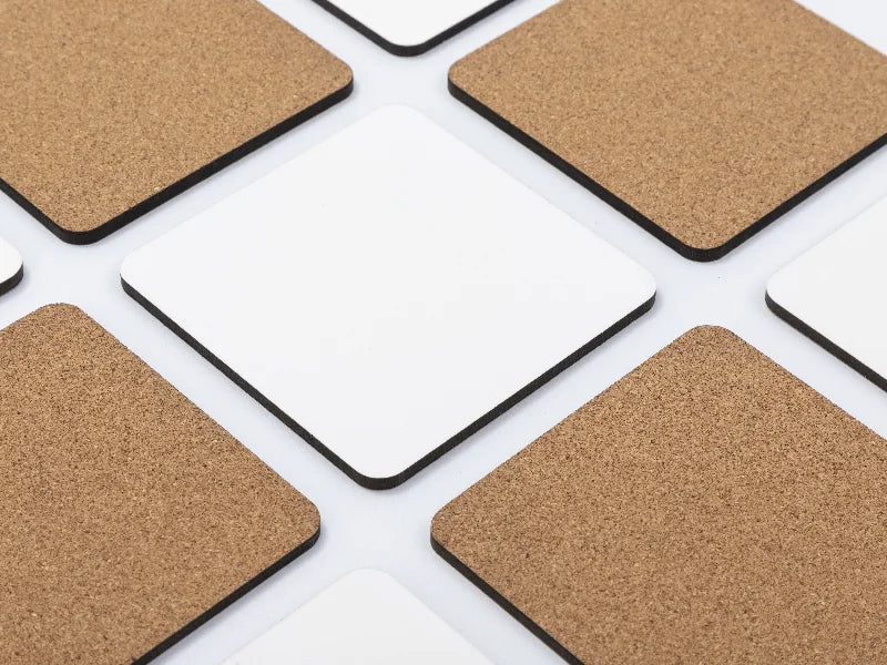Sublimation Blanks Square HB Mug Coaster w/ Cork(9*9cm)