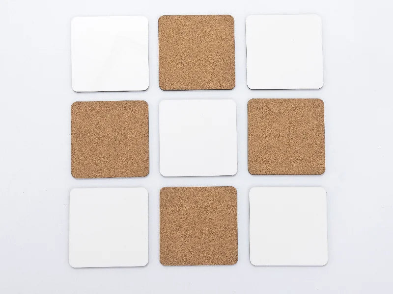 Sublimation Blanks Square HB Mug Coaster w/ Cork(9*9cm)