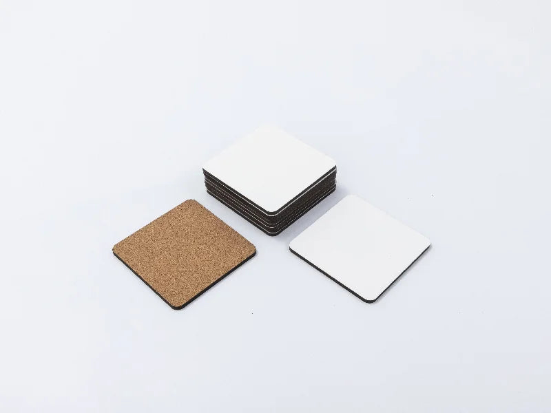 Sublimation Blanks Square HB Mug Coaster w/ Cork(9*9cm)