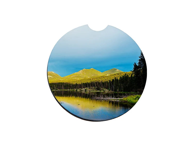 Sublimation Blank Hardboard Car Mug Coaster (φ6.5cm / 2.56inch)