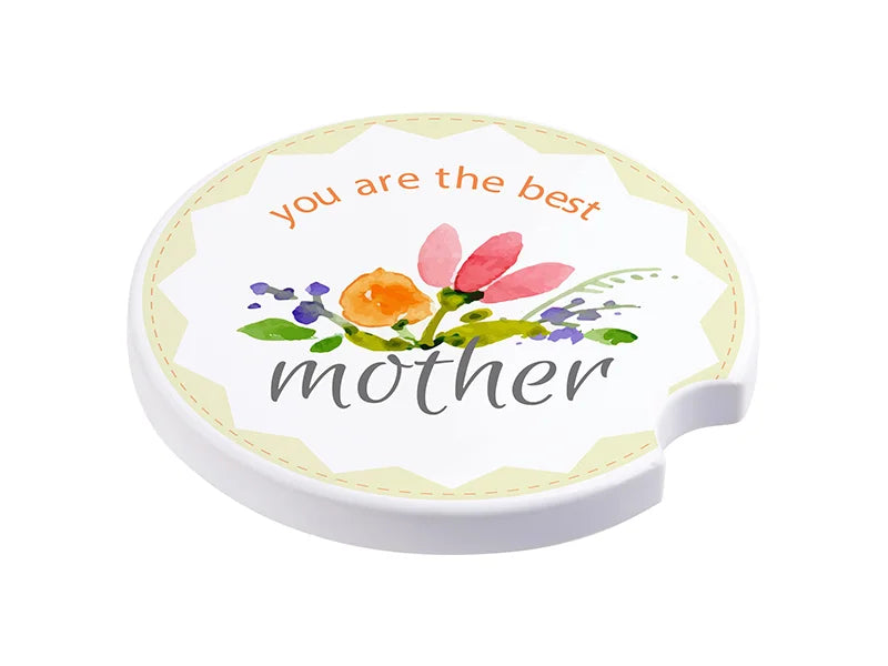 Sublimation Ceramic Car Mug Coaster(φ6.5cm)