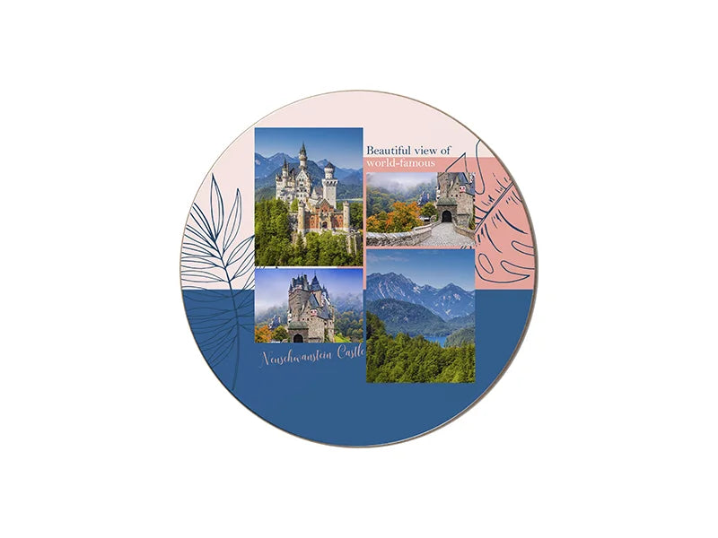 Sublimation Round Coaster w/ Beveled Edge