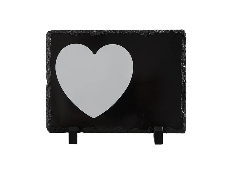 Slate with Sublimatable White Heart Patch (15*20cm/5.9inch*7.9inch)