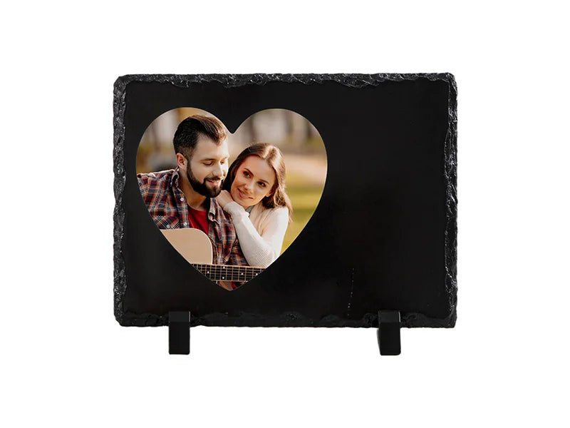 Slate with Sublimatable White Heart Patch (15*20cm/5.9inch*7.9inch)