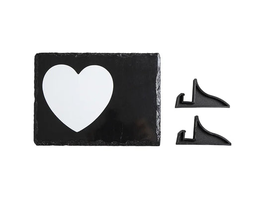 Slate with Sublimatable White Heart Patch (15*20cm/5.9inch*7.9inch)