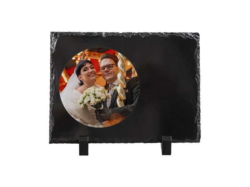 Slate with Sublimatable White Circle Patch (15*20cm/5.9inch*7.9inch)