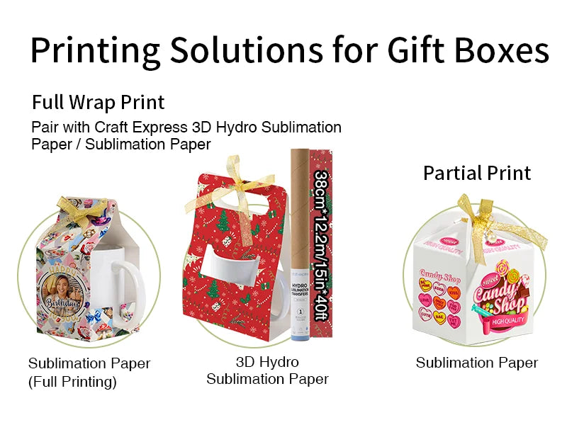 Sublimation Blanks White Box for Gift with Ribbon(11*8*3cm)