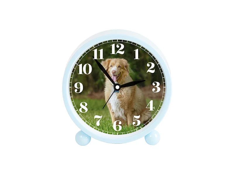 Sublimation Blank Alarm Clock w/ Sublimatable Alu Insert(10.5*10.7*4cm)