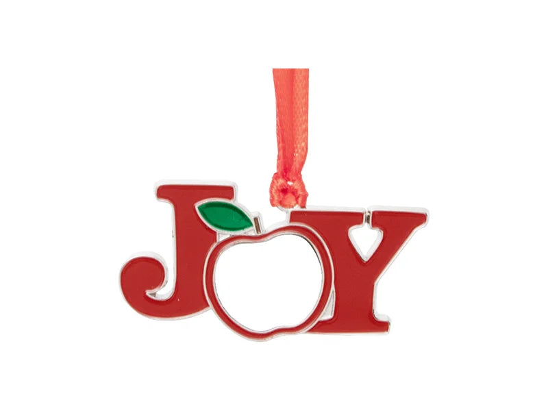 3inch Sublimation Metal Christmas JOY Ornament