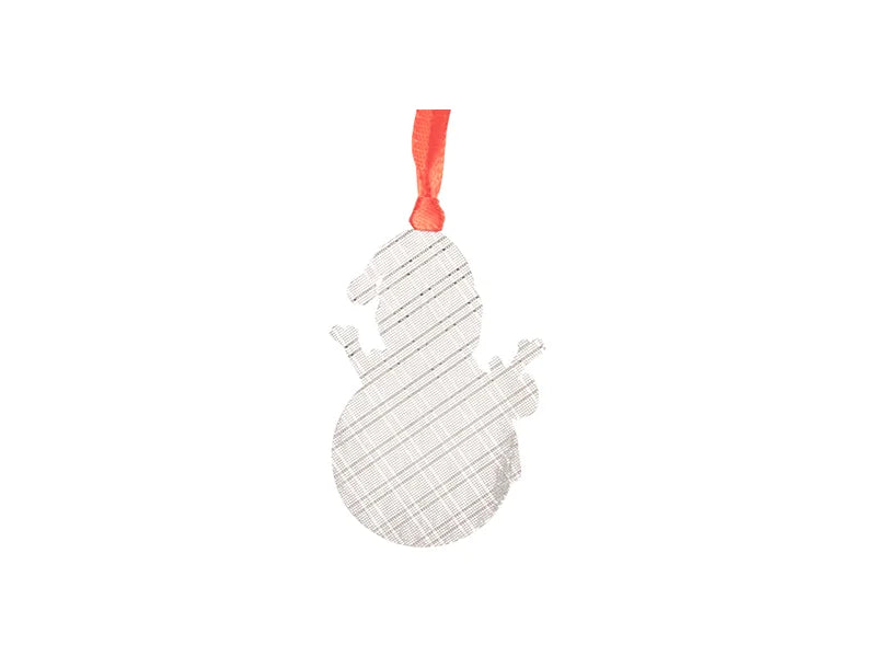 3inch Sublimation Metal Christmas Snowman Ornament