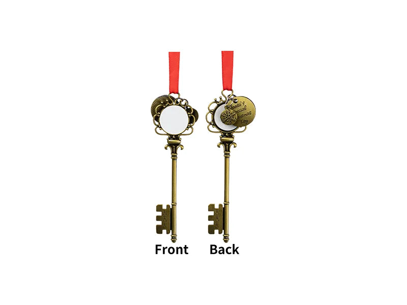 Sublimation Blank Christmas Santa Keys with Snowflake
