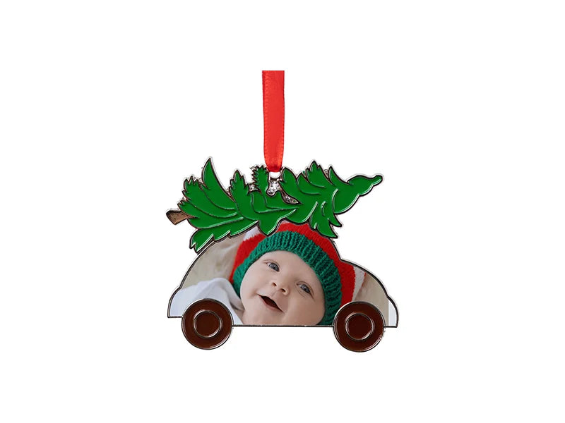 3” Sublimation Christmas Blank Car Metal Ornament