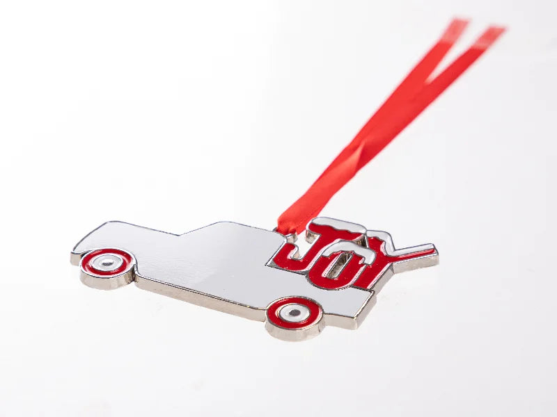 3” Sublimation Blank Christmas JOY Truck Metal Ornament
