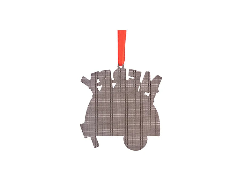 3” Sublimation Blank Merry Christmas Car Metal Ornament