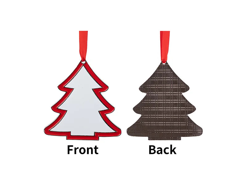 3” Sublimation Blank Christmas Tree Metal Ornament