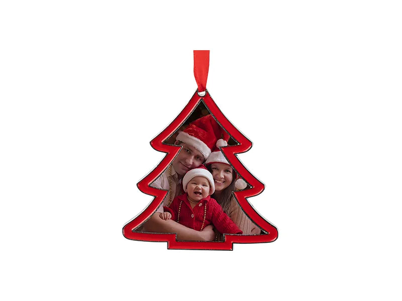 3” Sublimation Blank Christmas Tree Metal Ornament