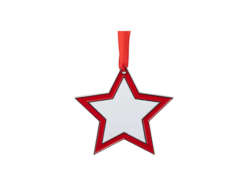 3” Sublimation Blank Star Metal Ornament
