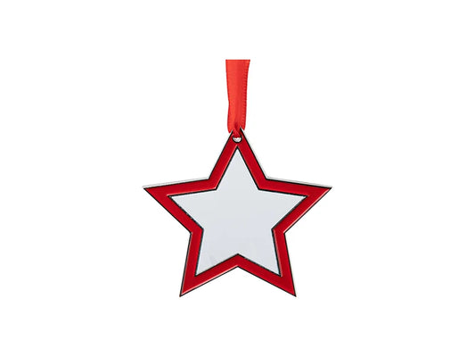 3” Sublimation Blank Star Metal Ornament