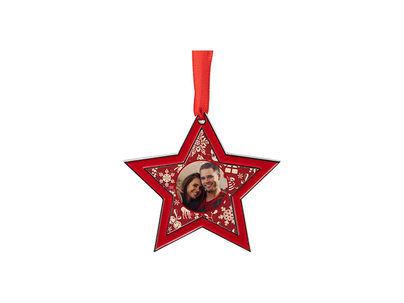 3” Sublimation Blank Star Metal Ornament
