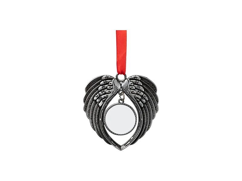 Sublimation Blank Angel Wings Metal Ornament