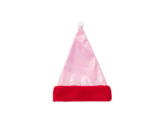 Sublimation Blanks Glitter Christmas Hat (Pink)