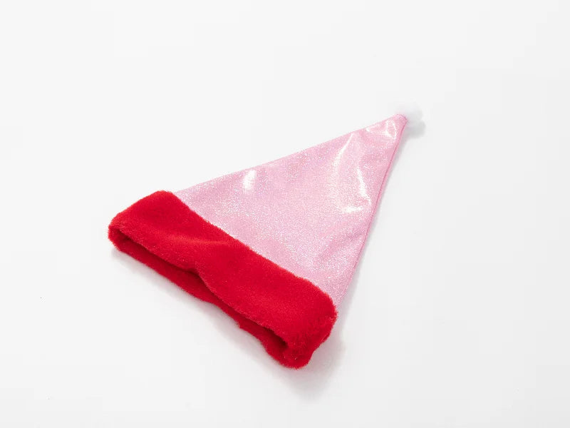 Sublimation Blanks Glitter Christmas Hat (Pink)
