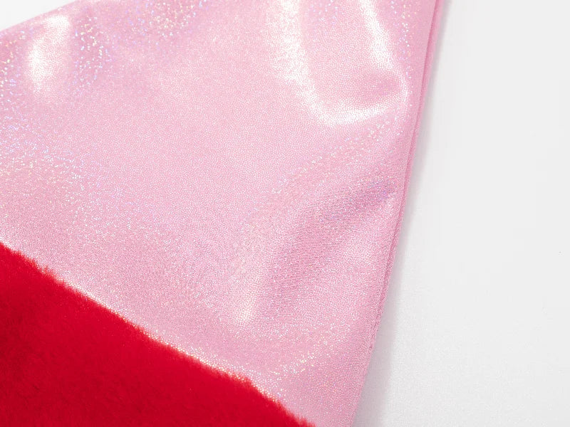 Sublimation Blanks Glitter Christmas Hat (Pink)