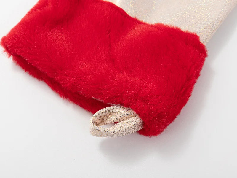 Sublimation Blanks Glitter Christmas Stocking (Champagne Gold)