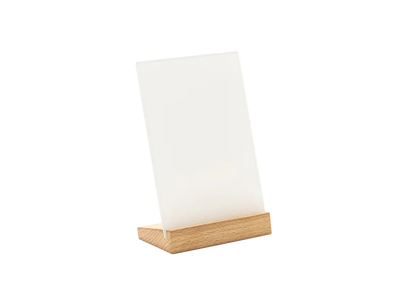 Sublimation Glass Frame w/ Wood Base (122*178*30mm)