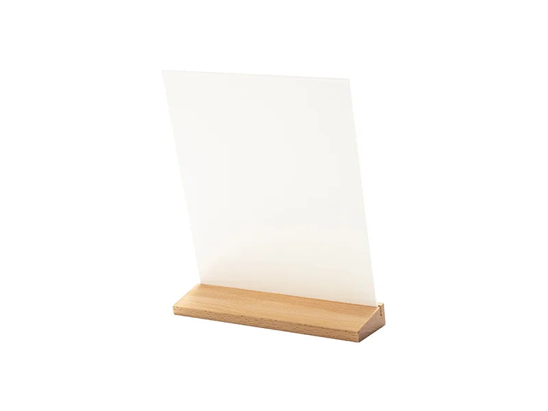 Sublimation Glass Frame w/ Wood Base(152*203*30mm)