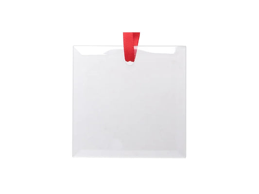 Sublimation 3inch Glass Ornament (Square)