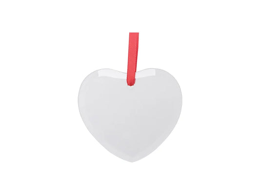 3.5inch Sublimation Glass Ornament (Heart)