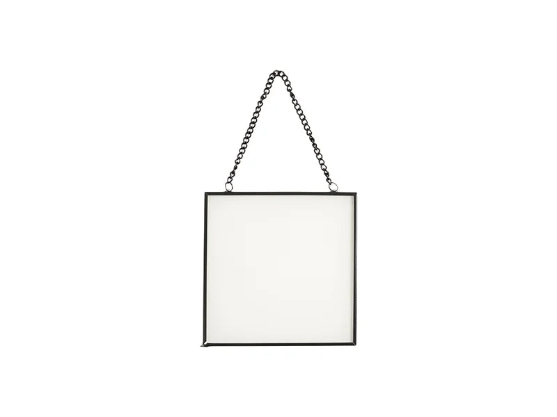 Sublimation Glass Hanging Frame w/ Chain (Square, 12*12cm/5in.x5in.)