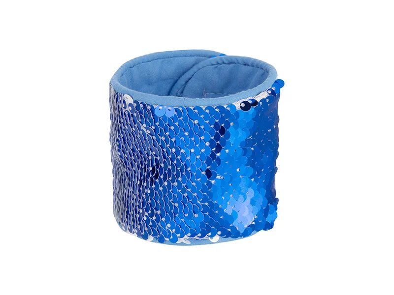 Sublimation Sequin Bracelet (Blue W/ White)