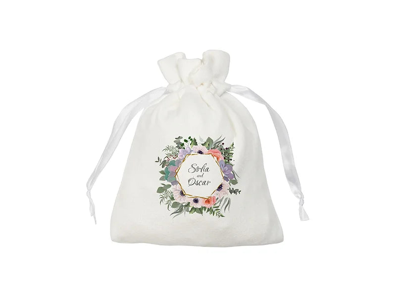 Sublimation Double-Sided Plush Drawstring Bag(15*19cm)